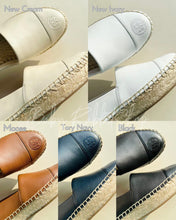 Load image into Gallery viewer, Logo Leather Platform Espadrille