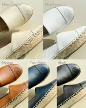 Load image into Gallery viewer, Logo Leather Platform Espadrille
